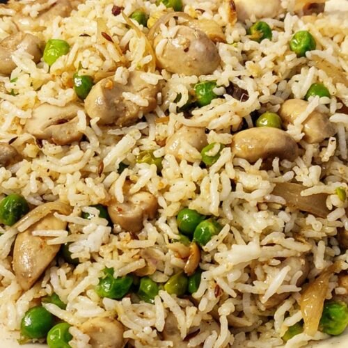 Mushroom Pulao Recipe