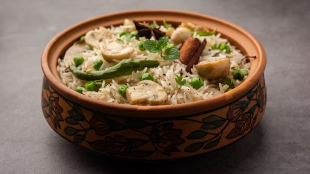 Mushroom Pulao Recipe