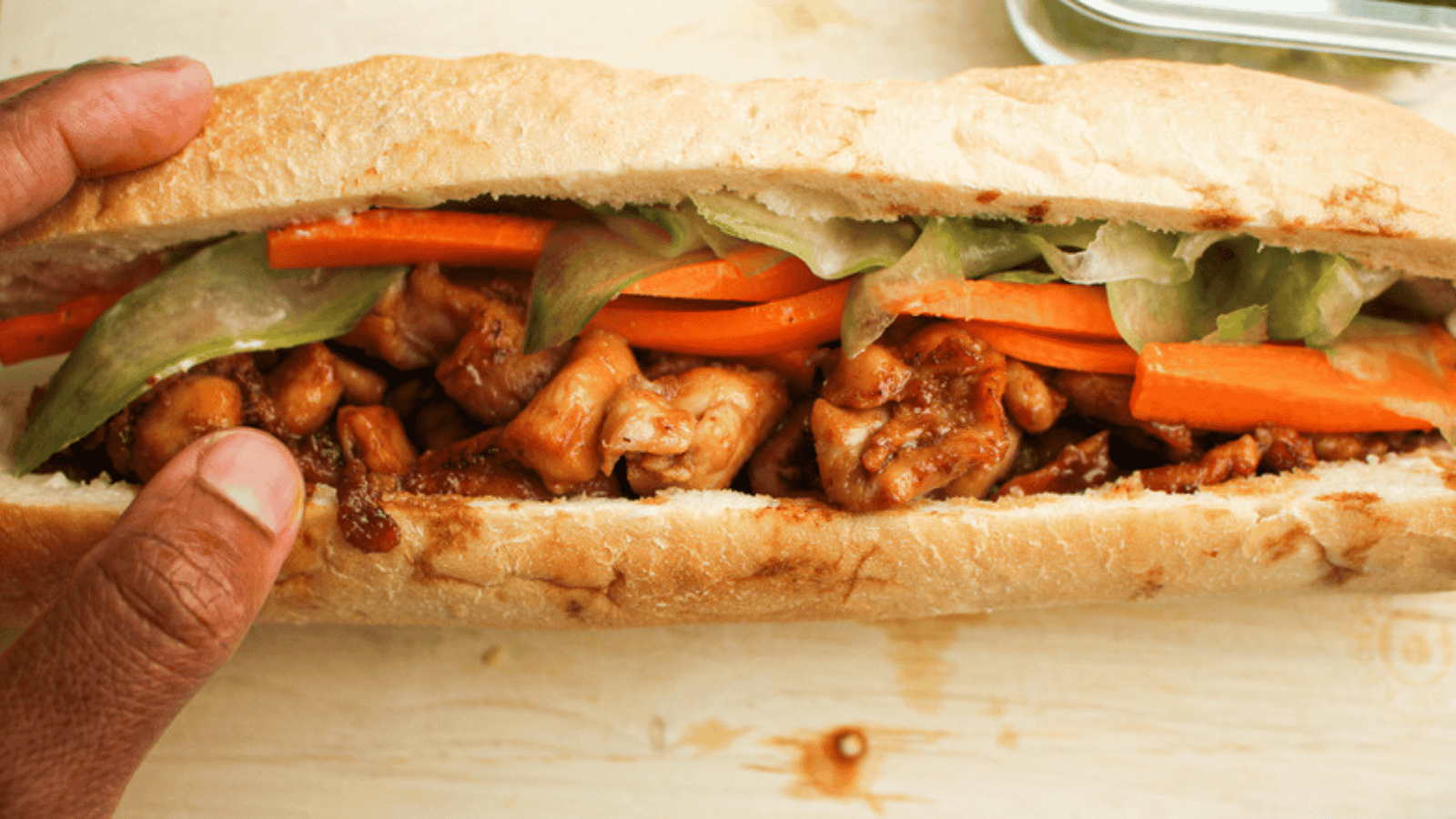 For a vegetarian version, substitute the meat with tofu or tempeh. Adjust the level of spiciness by varying the amount of sriracha and jalapeños. Leftover pickled vegetables can be stored in the refrigerator for up to a week. For added flavor, grill the baguettes instead of toasting. Experiment with different proteins like beef or shrimp to customize your Banh Mi.