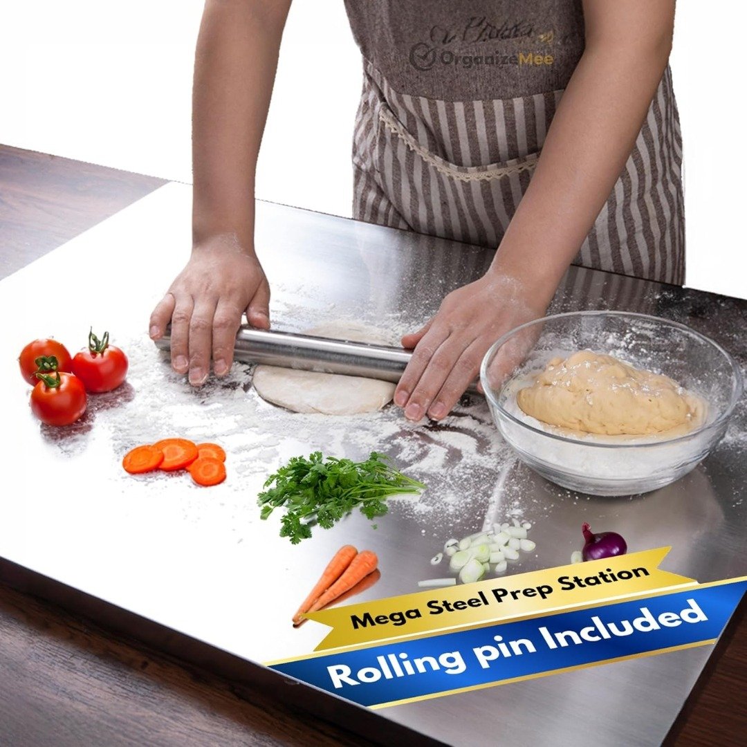 OrganizemeeTM Over-the-Sink Cutting Board | Space-Saving & Multi-Purpose