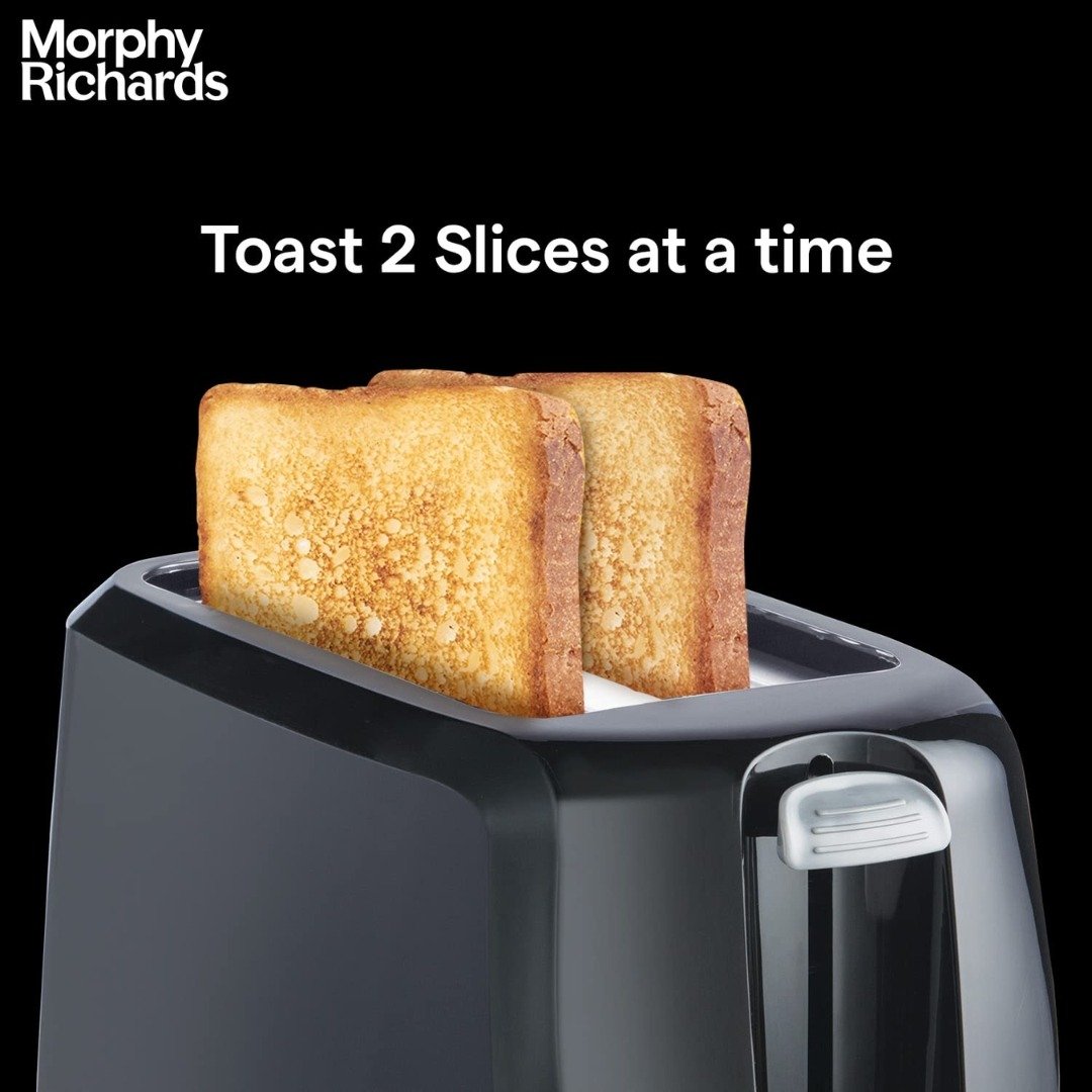 Morphy Richards AT-200 2-Slice Pop-Up Toaster | Adjustable Browning & Fast Toasting 2 Morphy Richards 2-Slice Toaster