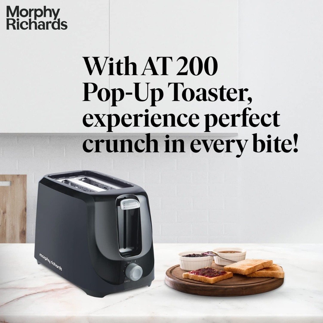 Morphy Richards AT-200 2-Slice Pop-Up Toaster | Adjustable Browning & Fast Toasting 9 Morphy Richards 2-Slice Toaster