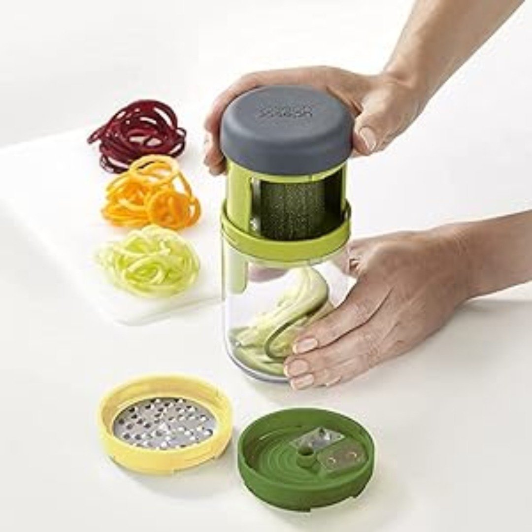 Joseph Joseph Handheld Spiralizer | Easy Veggie Spirals for Healthy Meals