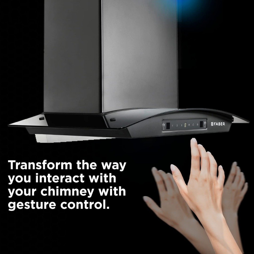 Faber Autoclean Filterless Kitchen Chimney | Powerful Suction & Low Maintenance