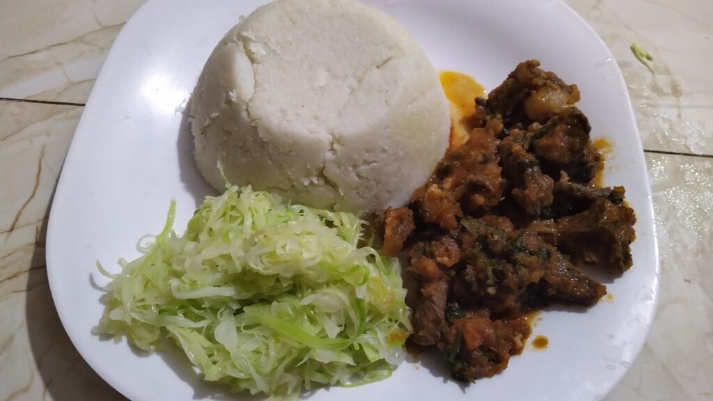 Traditional African dishes