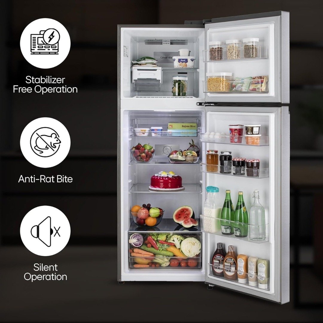 LG 322 L 3 Star Frost-Free Smart Inverter Double Door Refrigerator | Convertible Design