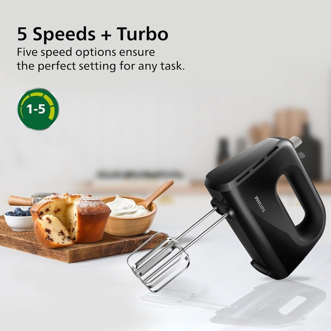 Philips Hand Mixer HR3705/10 - Lightweight, Durable & Efficient Blending Power