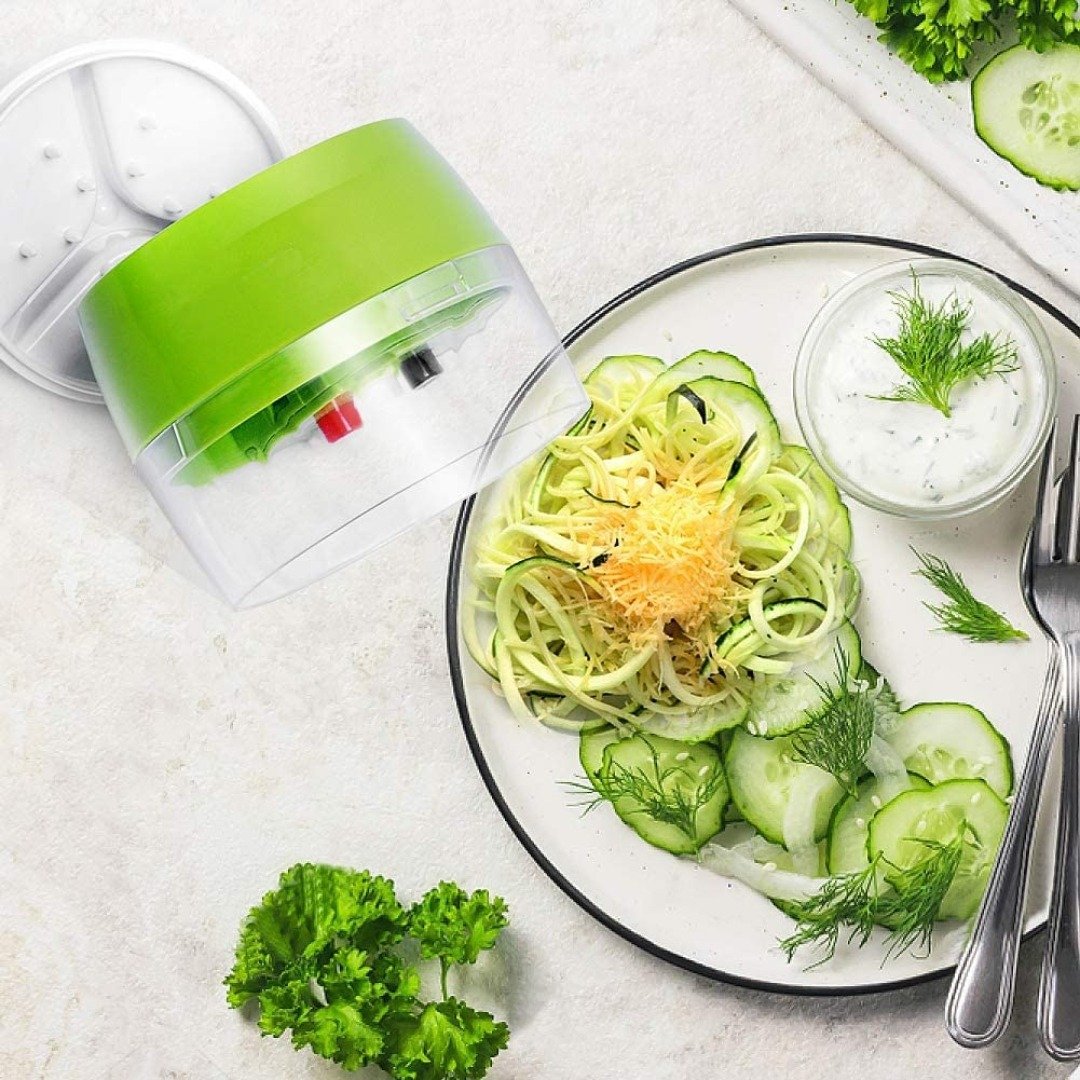 Joseph Joseph Handheld Spiralizer | Easy Veggie Spirals for Healthy Meals