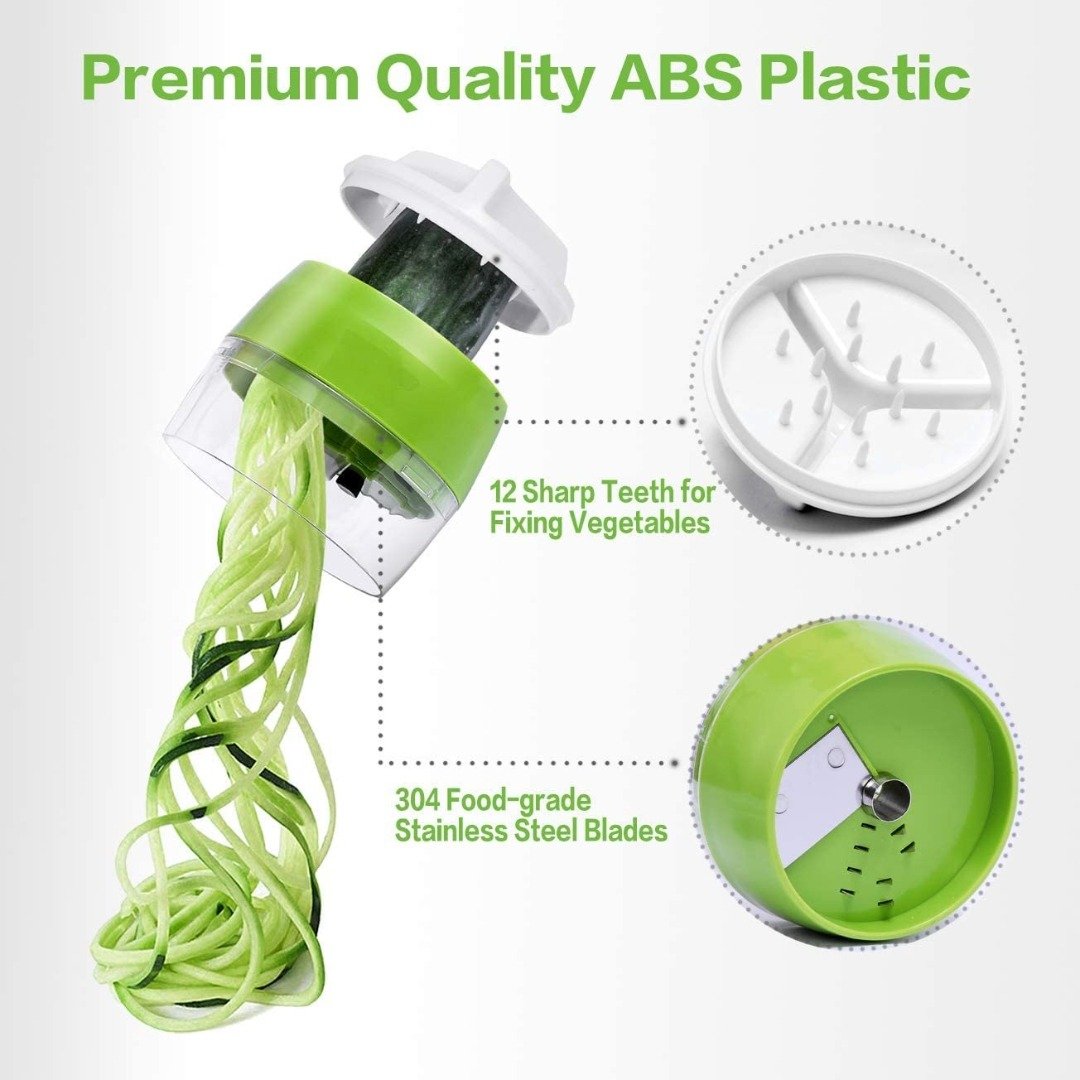 Joseph Joseph Handheld Spiralizer | Easy Veggie Spirals for Healthy Meals