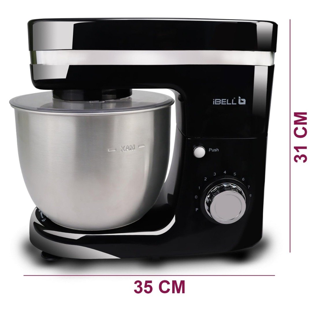 iBELL 4500MPRO Stand Mixer | 1500W, 8 Speed Control, 5L Stainless Steel Bowl