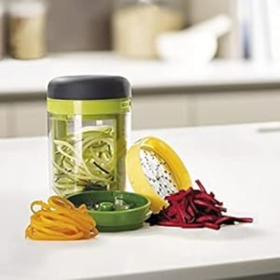 Joseph Joseph Handheld Spiralizer | Easy Veggie Spirals for Healthy Meals