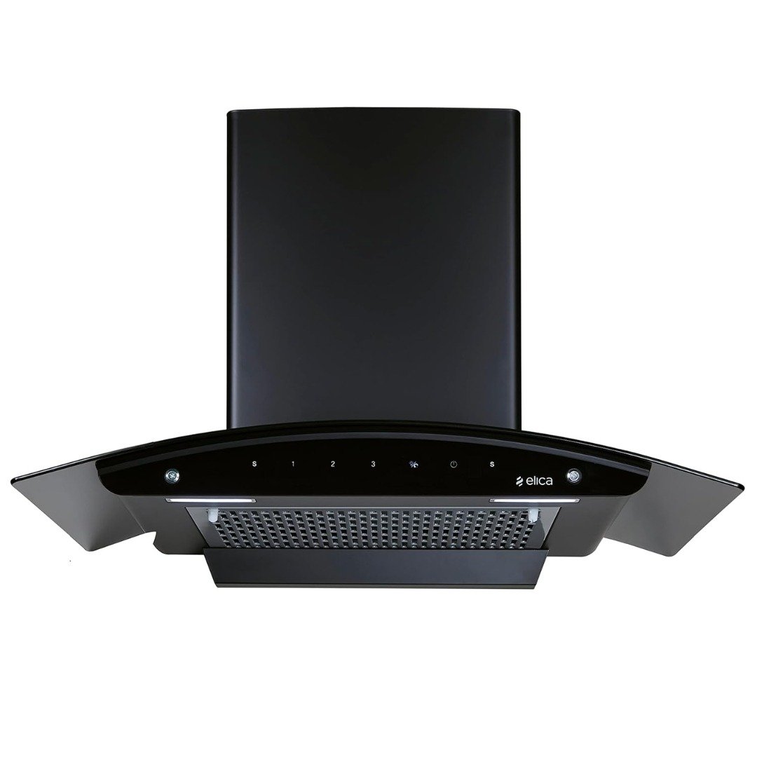 Elica 600 SLIM HAC NERO Kitchen Chimney | Compact, Powerful & Auto-Clean