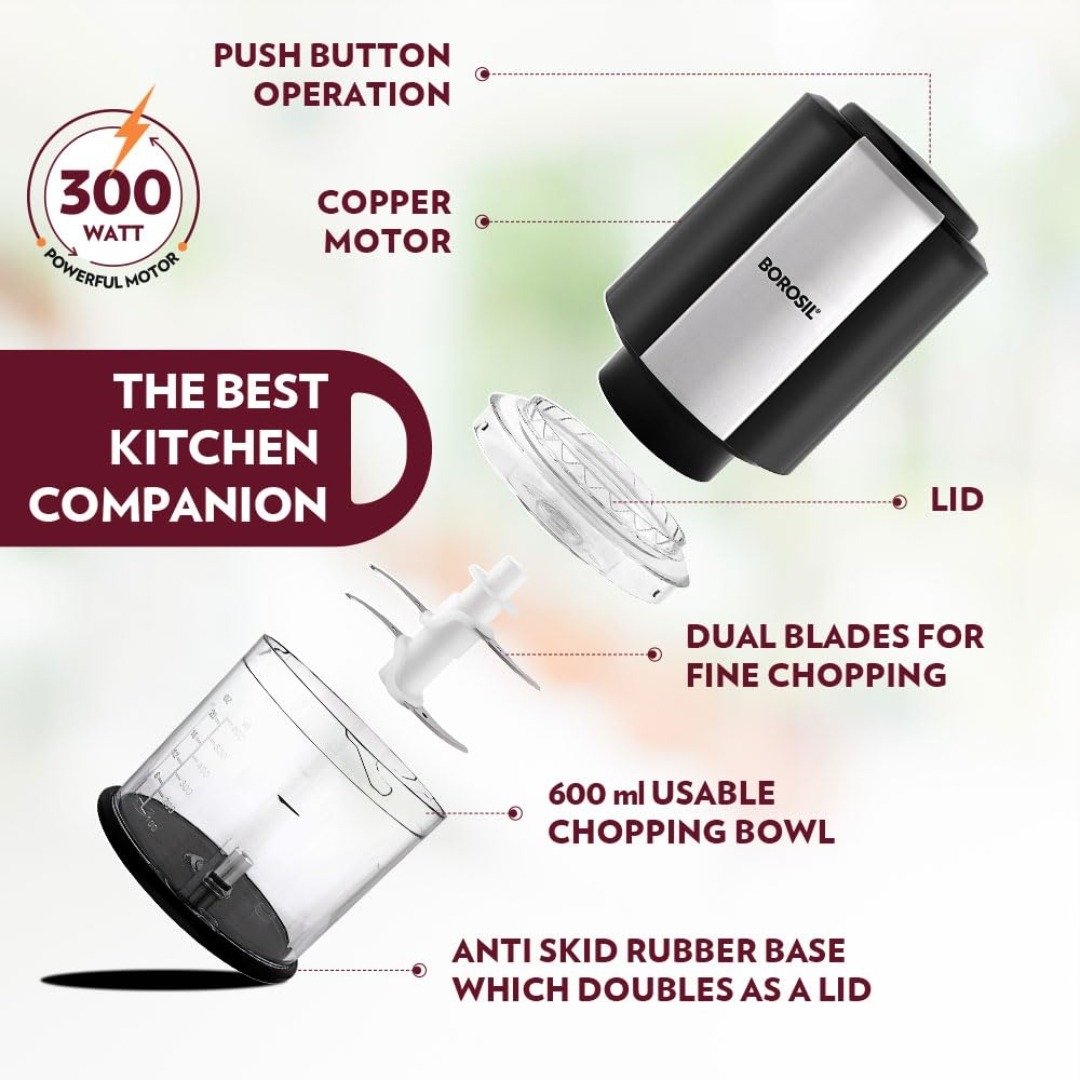 Borosil Electric Vegetable Chopper